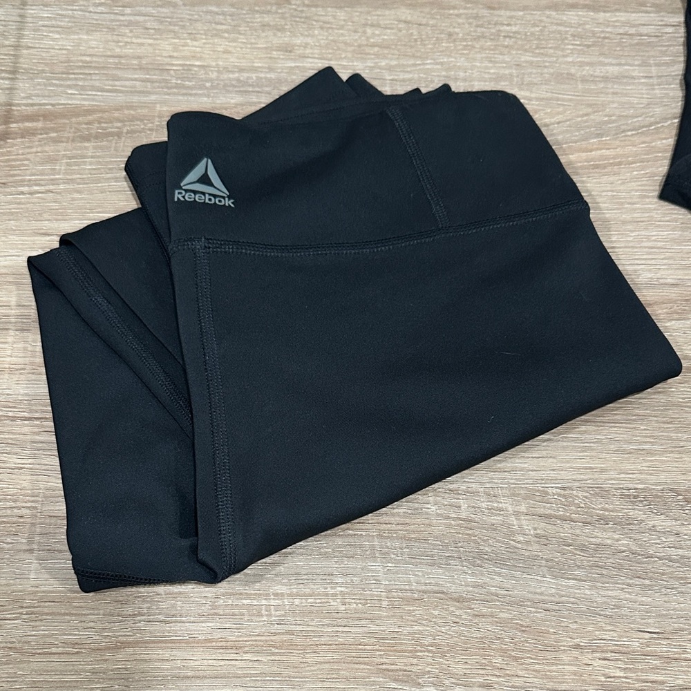 Reebok Jet Black Activewear capri